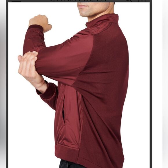 CON.STRUCT SOLID PADDED HYBRID KNIT JACKET size large new with tags - Picture 3 of 10